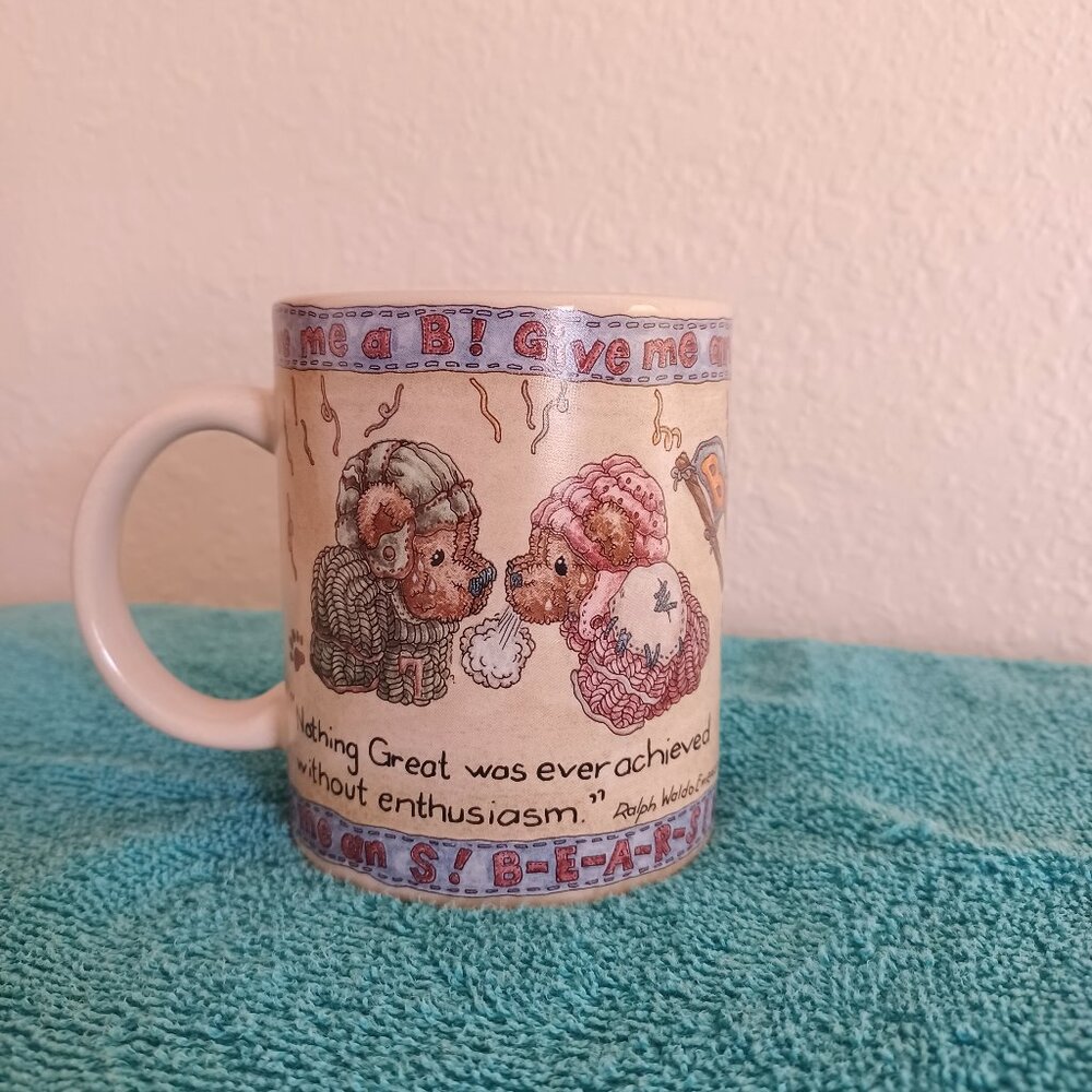 1999 Bearware Pottery Works Coffee Mug/Cup - The Boyds Collection LTD
